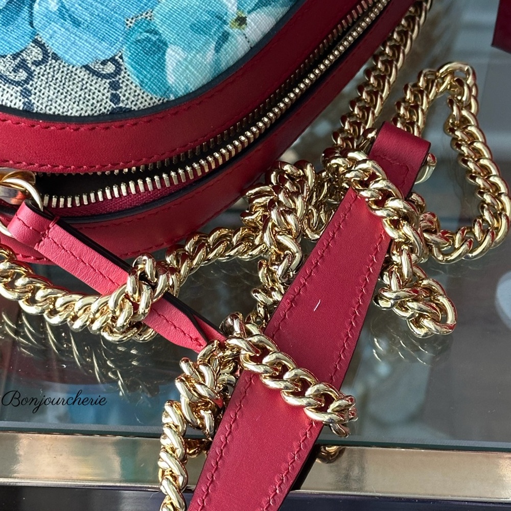 Gucci Floral Crossbody Bag - Blue and Green - Picture 3 of 15